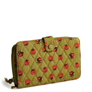 Large Tab Wallet - Tiny Tomatoes Palm - Swatch Image