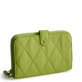 Large Tab Wallet-Spinach Green-Image 1-Vera Bradley