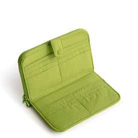 Large Tab Wallet-Spinach Green-Image 3-Vera Bradley