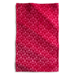 Disney Mickey Mouse Head Throw Blanket - Beetroot Pink - Swatch Image