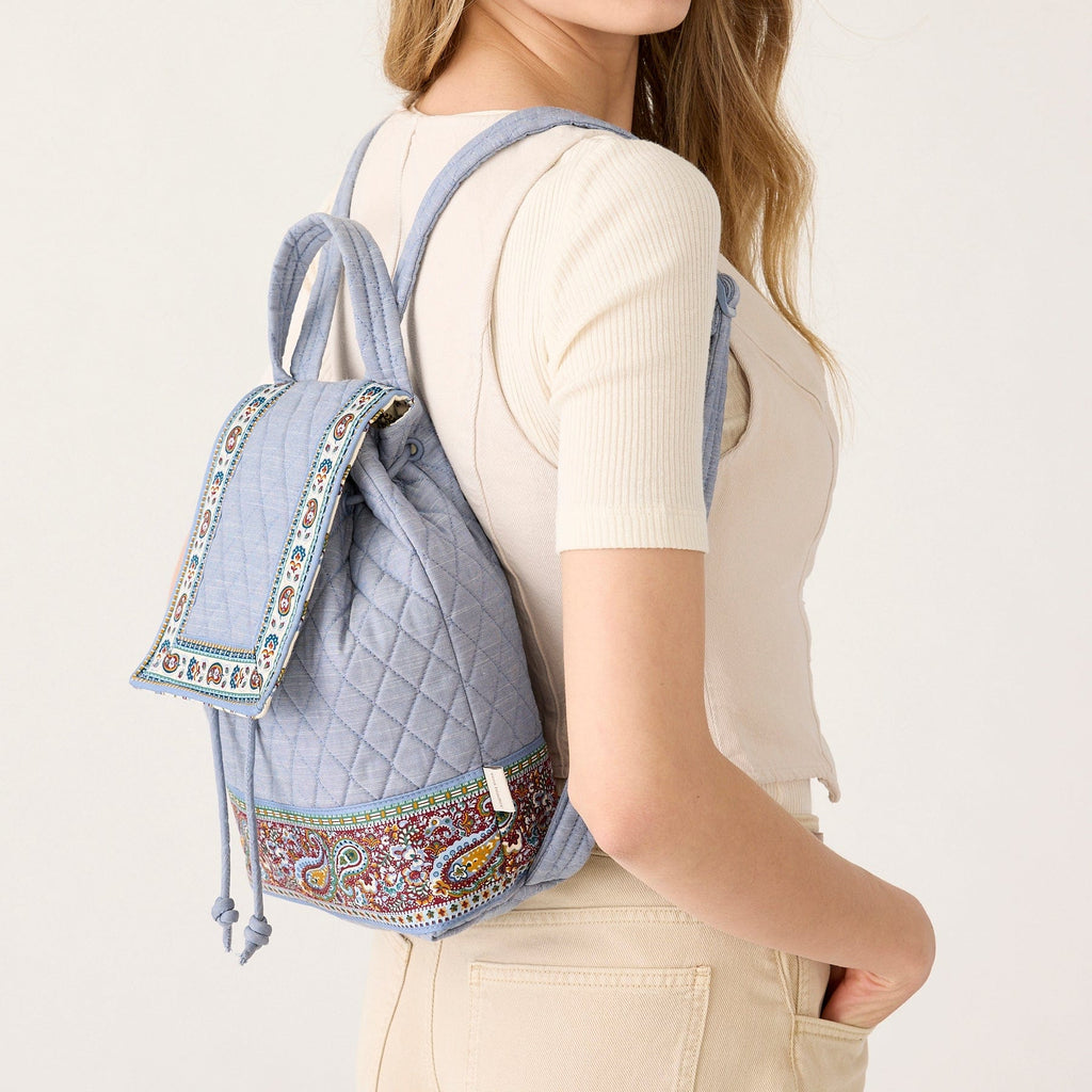 Original Drawstring Backpack - Cotton | Vera Bradley display picture 3