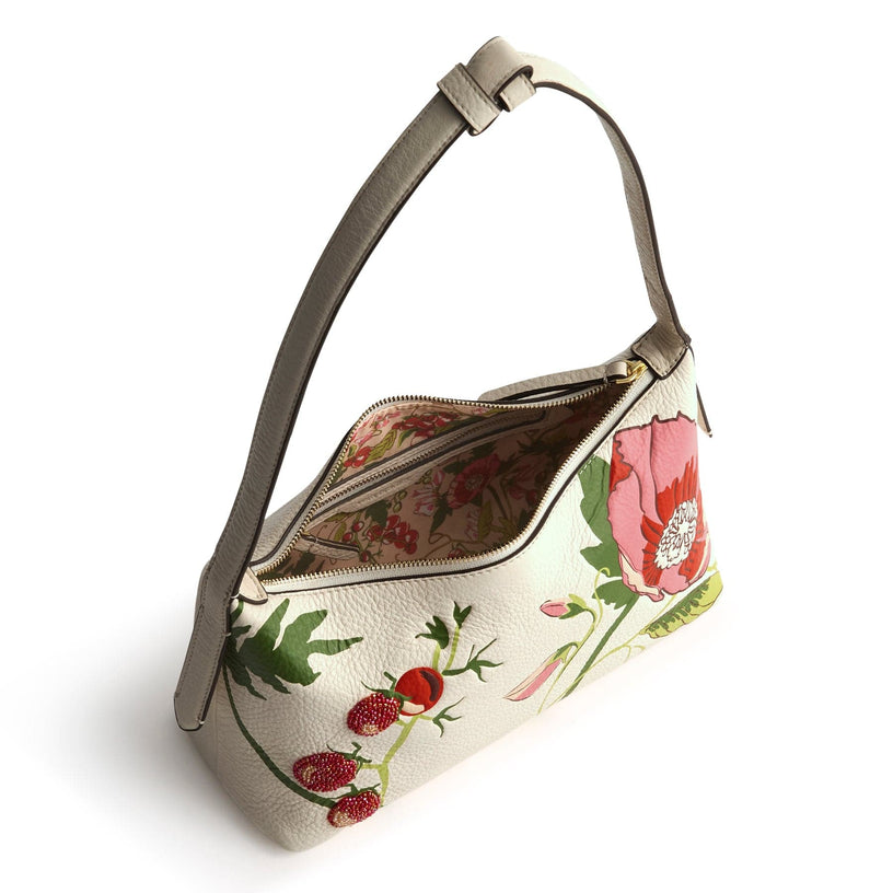Roxbury Crescent Shoulder Bag-Meadow Bouquet Cottage Cream-Image 2-Vera Bradley