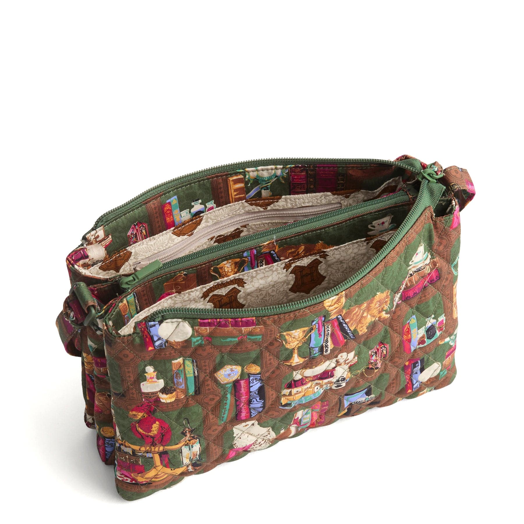 1106 バリー トレスポ ボディバッグ ロゴプレート レザー カーキ Harry Potter™ Foxbury Crossbody - Cotton | Vera Bradley