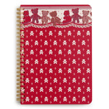 Small Spiral Notebook with Pockets - Beary Ditsy - Swatch Image