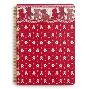 Small Spiral Notebook with Pockets - Beary Ditsy - Swatch Image