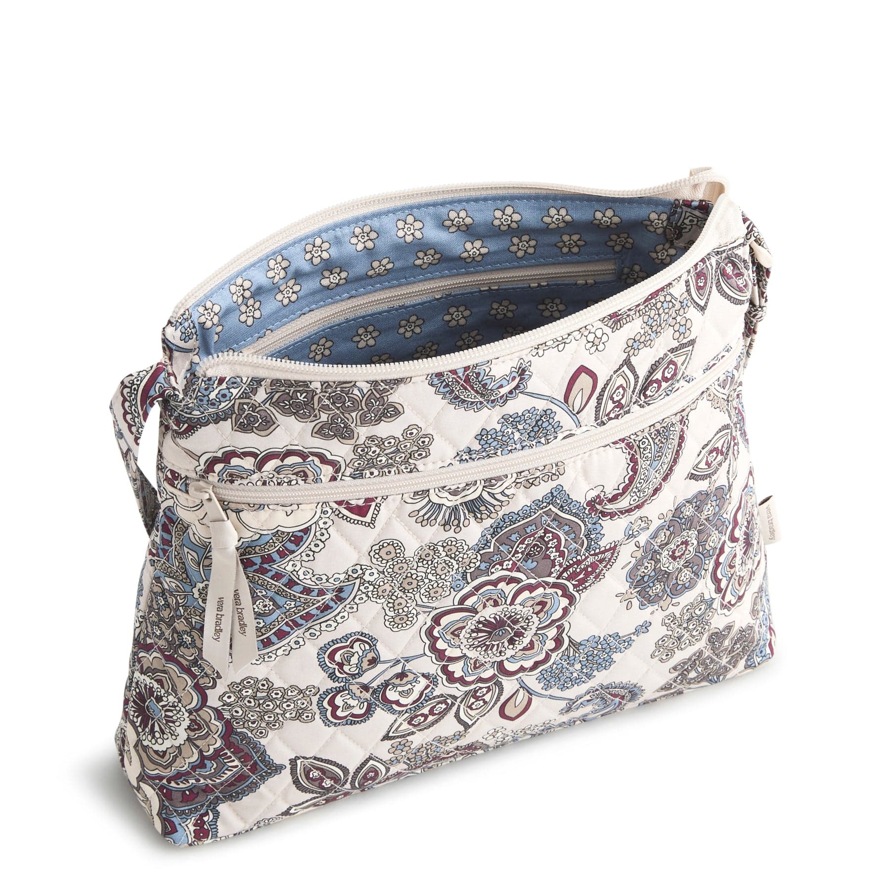 ALBOVE ミルキーウェイ ペイズリー柄クロスショルダーブラ　アイボリー Original Zip Hipster - Cotton | Vera Bradley