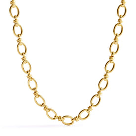Mixed Chain Necklace-Satin Gold-Image 1-Vera Bradley