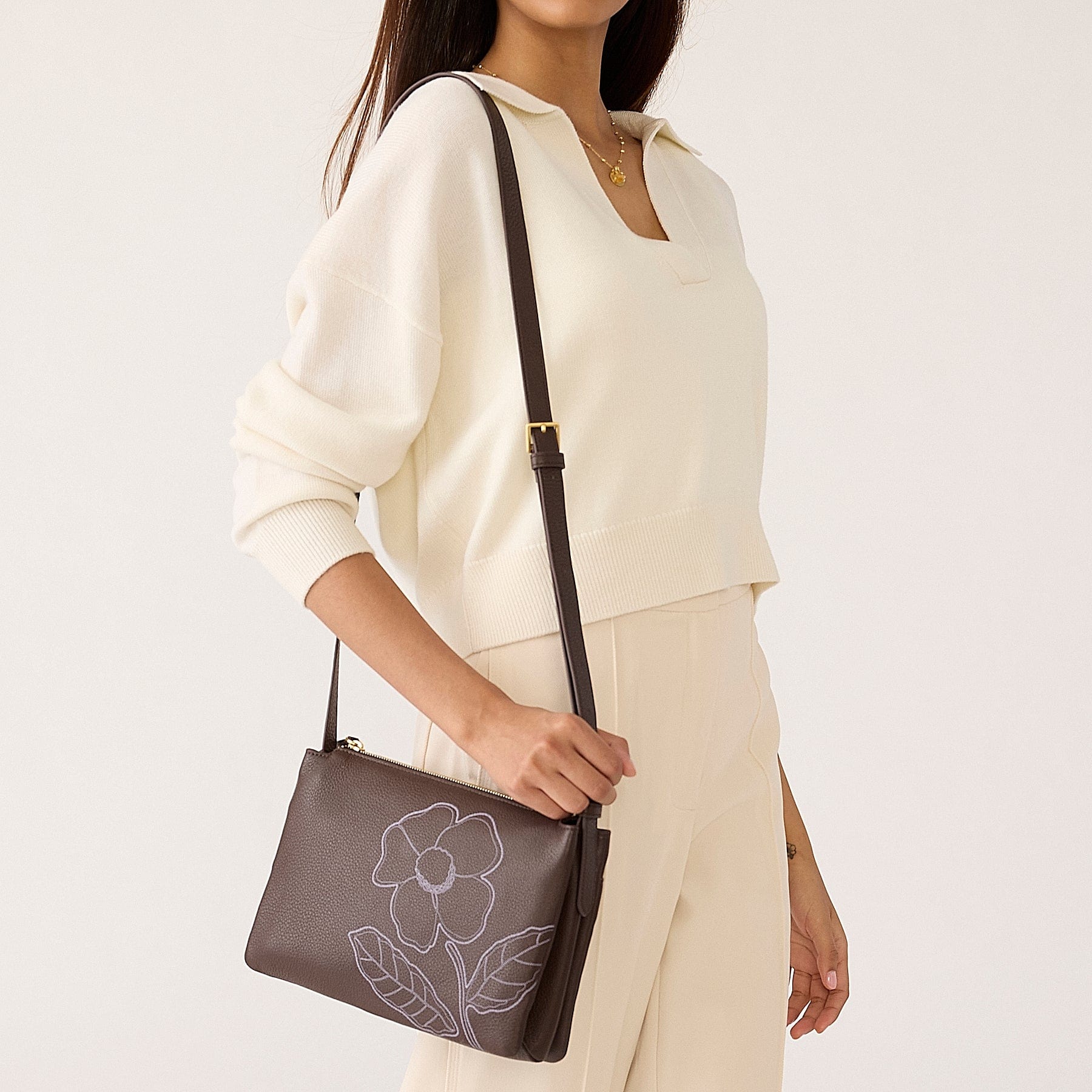 シトラス Foxbury Crossbody - Leather | Vera Bradley