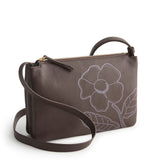 Foxbury Crossbody - Appliqué Floral Coffee Bean - Swatch Image