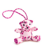 Bitty Bear Bag Charm - Melissa Ditsy Pink - Swatch Image