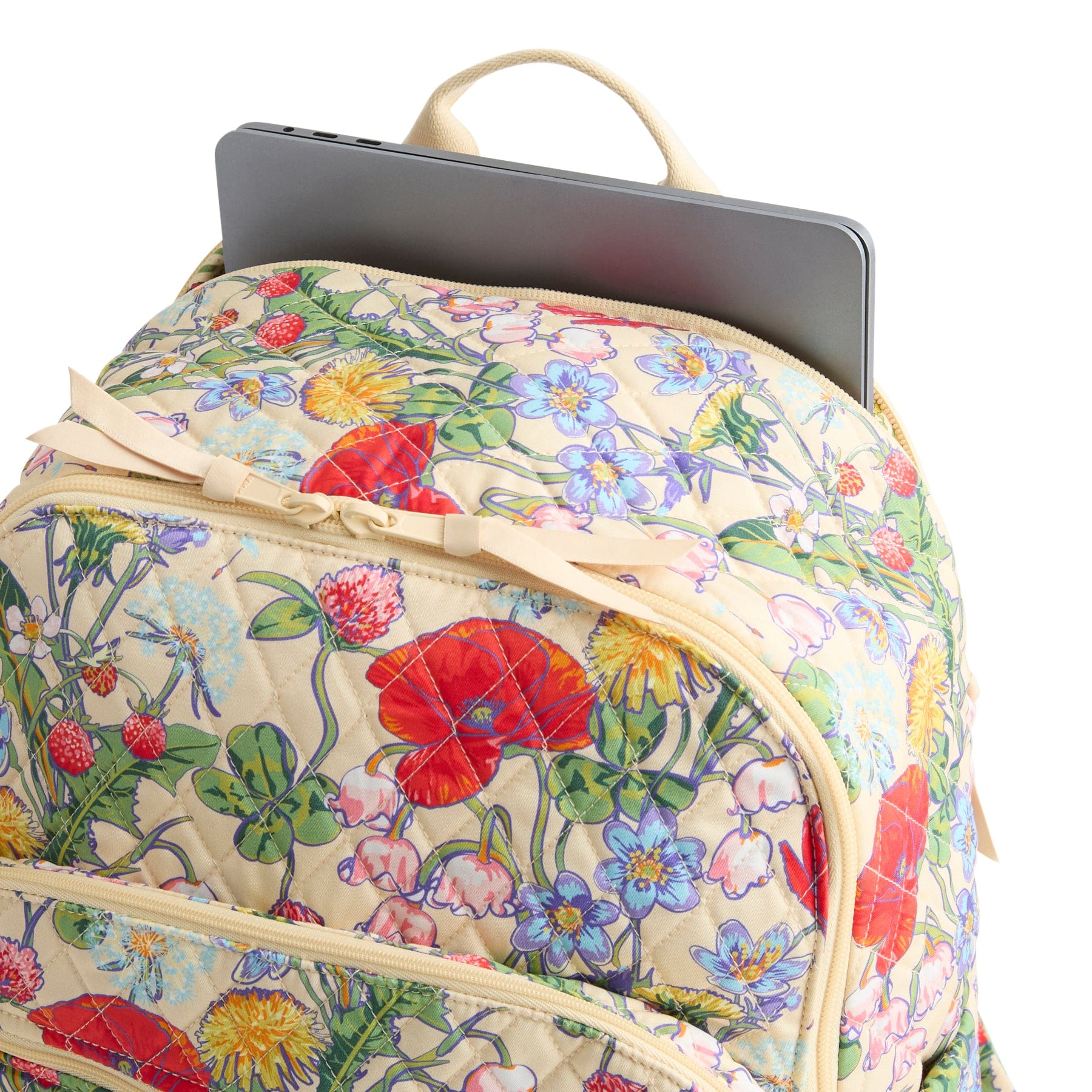 brandy melville floral leather flap backpack Vera Bradley Bancroft Backpack All the Pretty Wildflowers