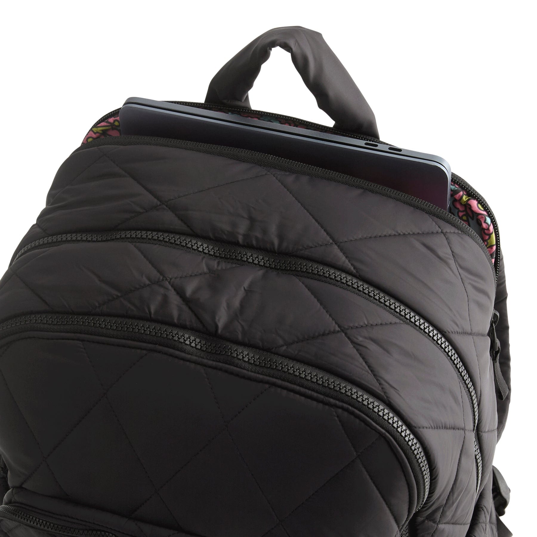 black quilted vera bradley backpack with laptop zipper Large Bancroft Backpack - Performance Twill