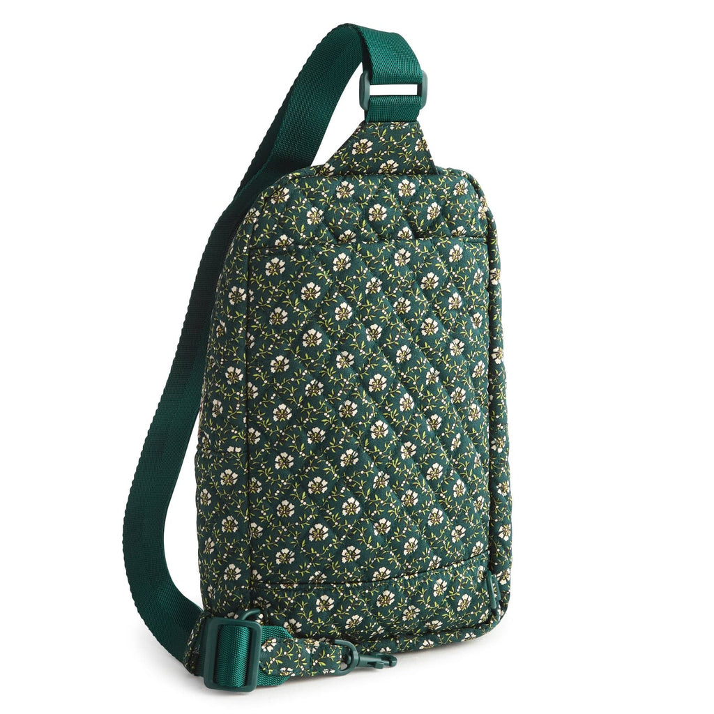 Vera Bradley Solid Olive Green Cotton Utility Sling Backpack display picture 3