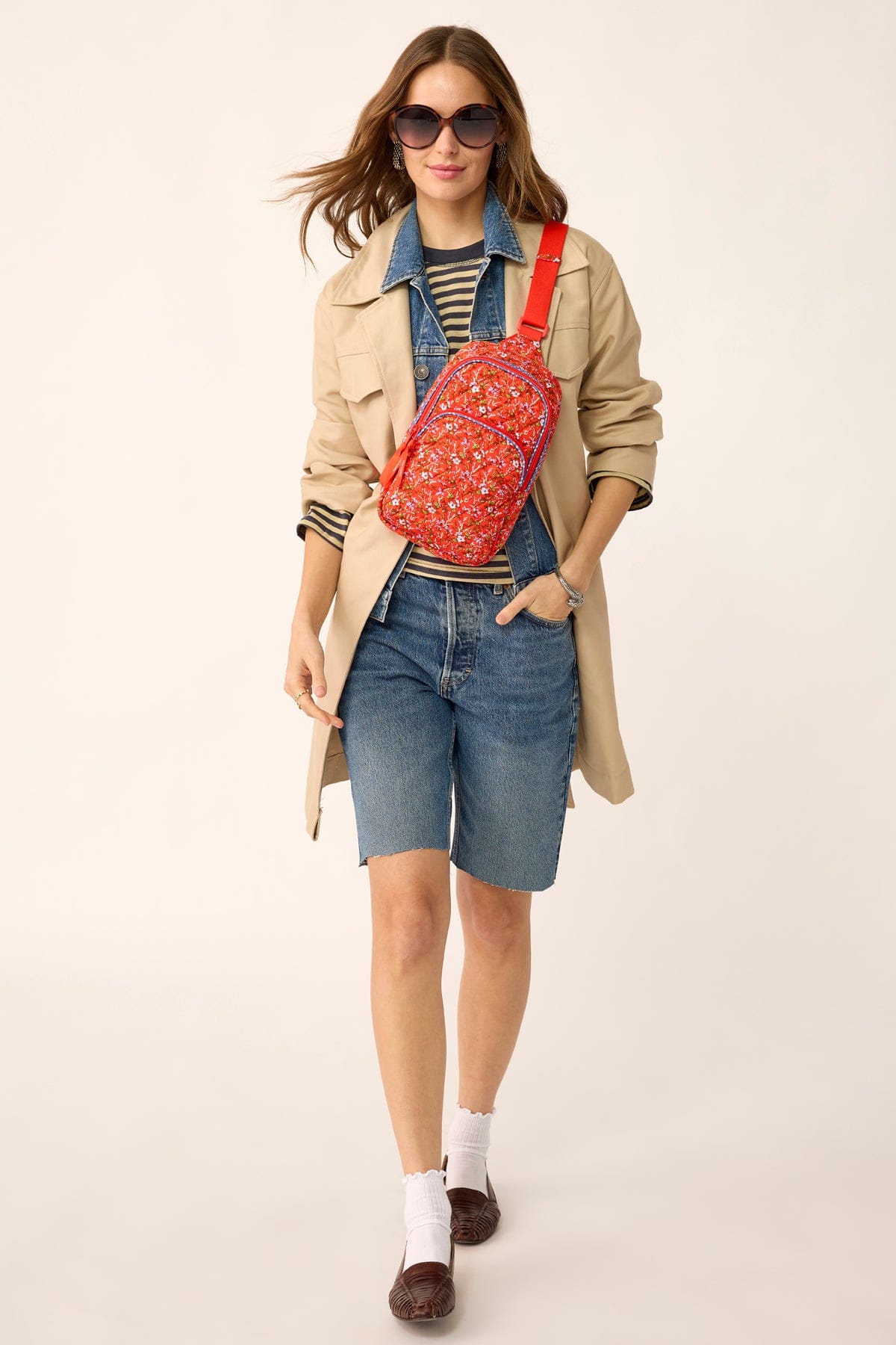Lorman Sling Backpack - Cotton | Vera Bradley