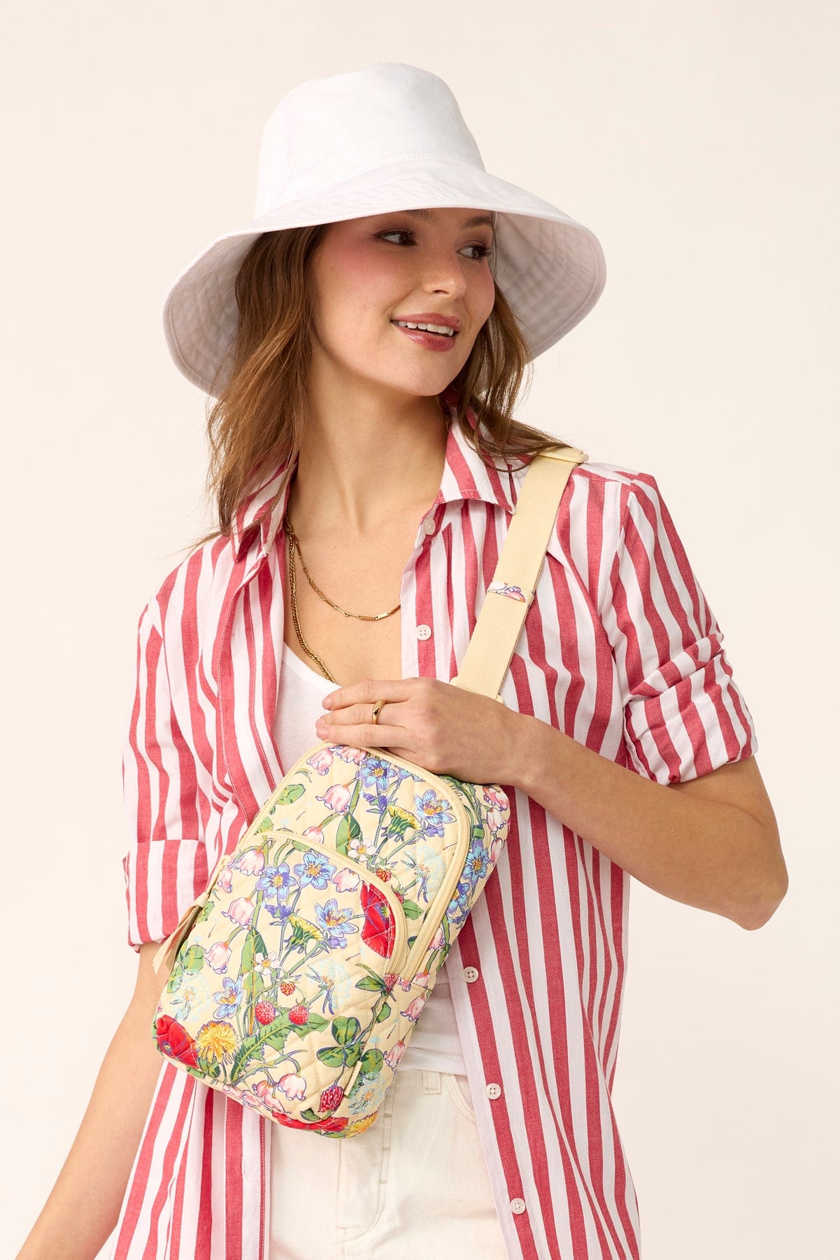 Lorman Sling Backpack - Cotton | Vera Bradley