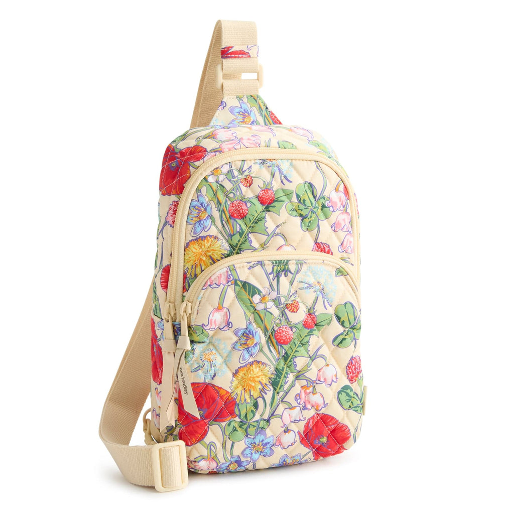 Vera Bradley Floral Mint Sling Bag ❤️ vera bradley Fan Flowers Mini Hipster Crossbody Floral  main image 2