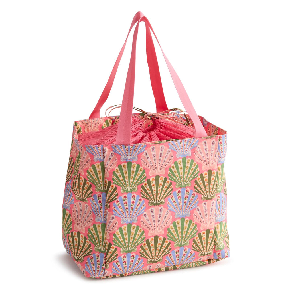 Vera Bradley Mesh Drawstring Tote Bag ✨ Beach Treasures Vera Bradley Mesh Drawstring Backpack Beach Treasures NWT | eBay main image 2