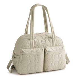 Large Weekender Travel Bag - Aluminum with Cottage Cream - Image 1