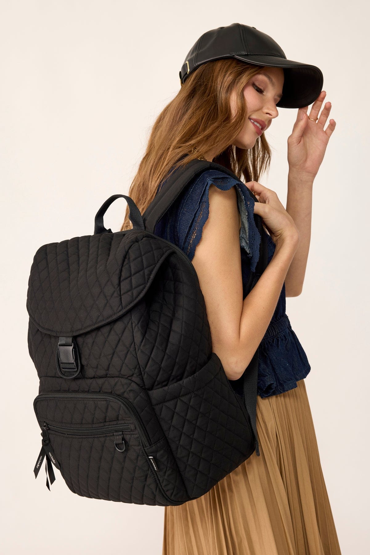 beraliy travel backpack Vera Bradley Large Berkhill Backpack Women in Moonless Night Black