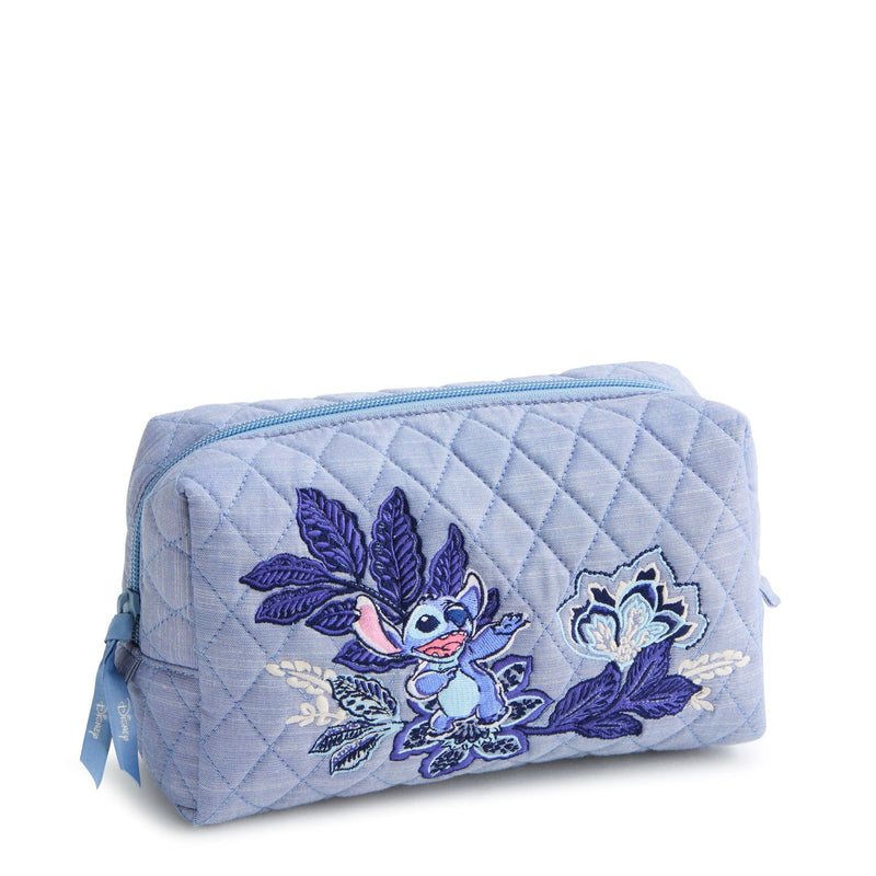 Disney Medium Cosmetic - Stitch Leafy Blooms Chambray in Premium Cotton