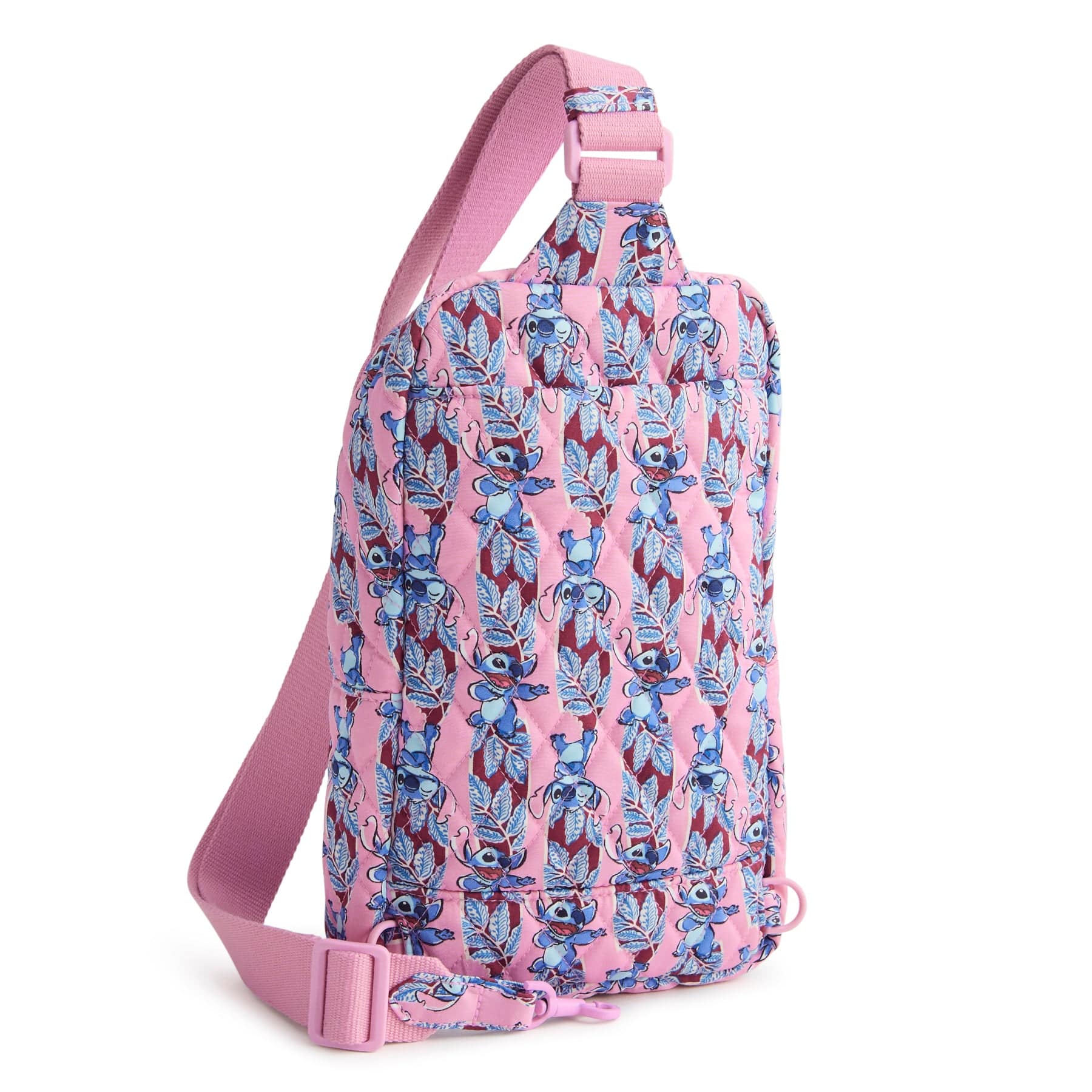 Vera Bradley Disney Lorman Sling Backpack Women in Surfboard Stitch Blue