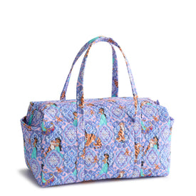 Vera Bradley Disney Large Original Duffel Women in Jasmine Intricate Medallions Purple