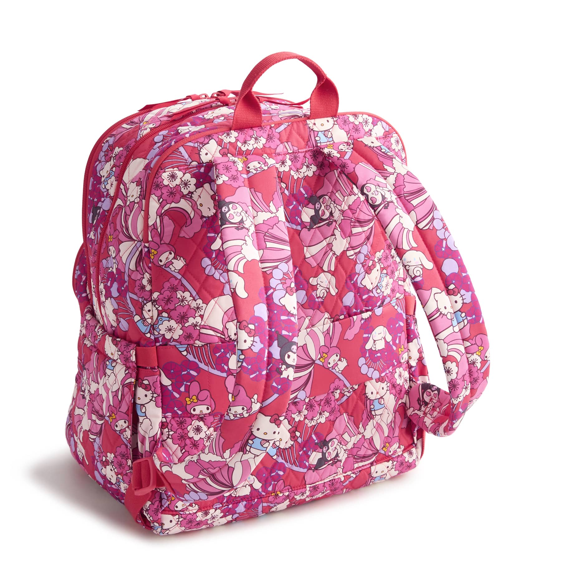 Vera Bradley Hello Kitty And Friends Large Bancroft Backpack Women in Hello Kitty And Friends Hello Hydrangeas Pink