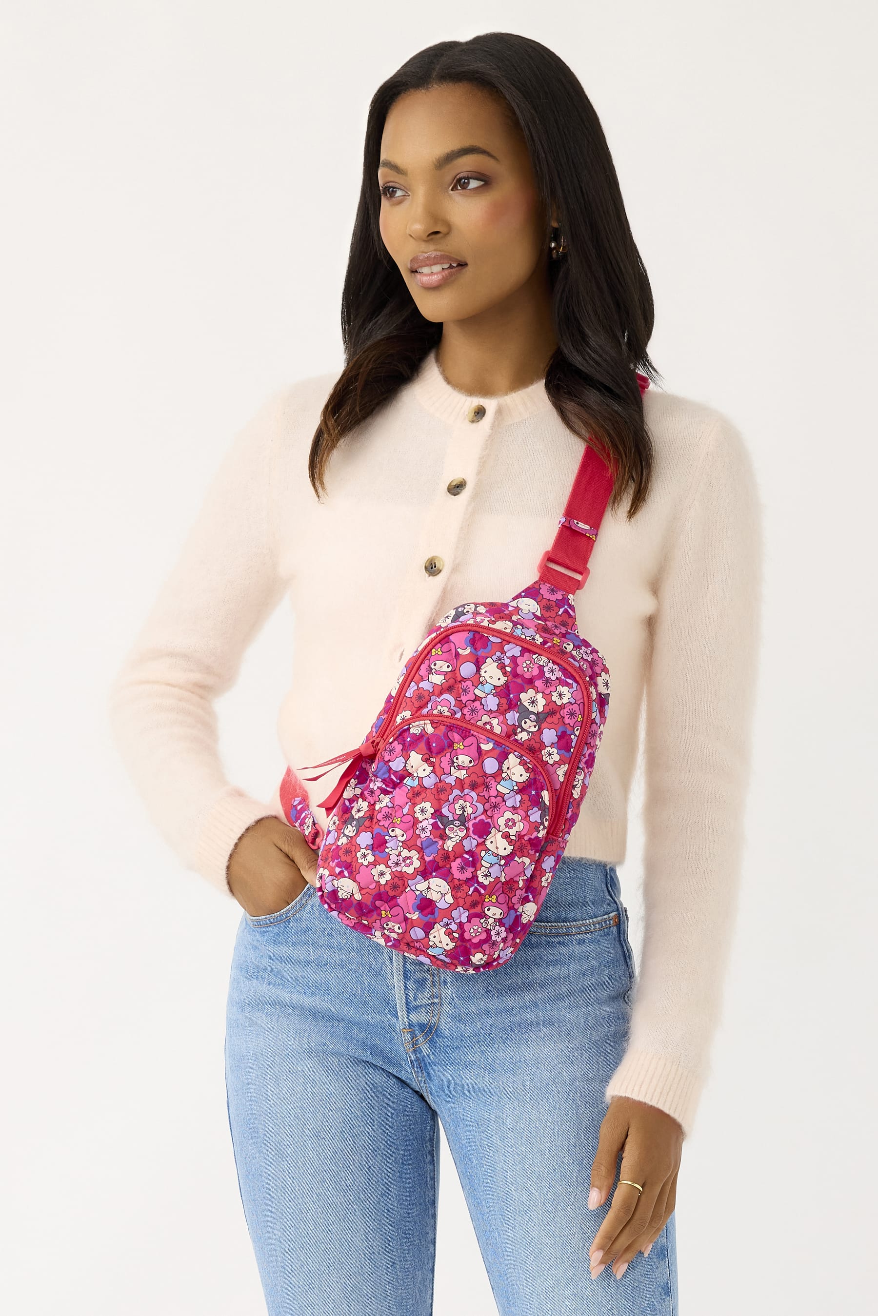 Hello Kitty® and Friends Lorman Sling Backpack - Cotton | Vera Bradley