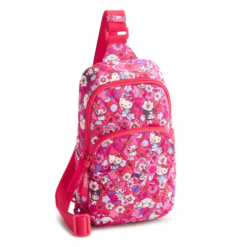 Vera Bradley Lorman Sling Backpack in Hello Kitty Hello Floral