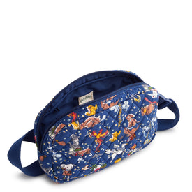 Harry Potter™ Outlet Large Cube Belt Bag - Friends at Hogwarts Ditsy Navy - Image 4