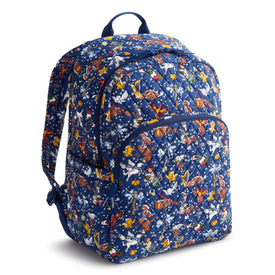 Harry Potter™ Outlet Essential Large Backpack - Friends at Hogwarts Ditsy Navy - Image 1