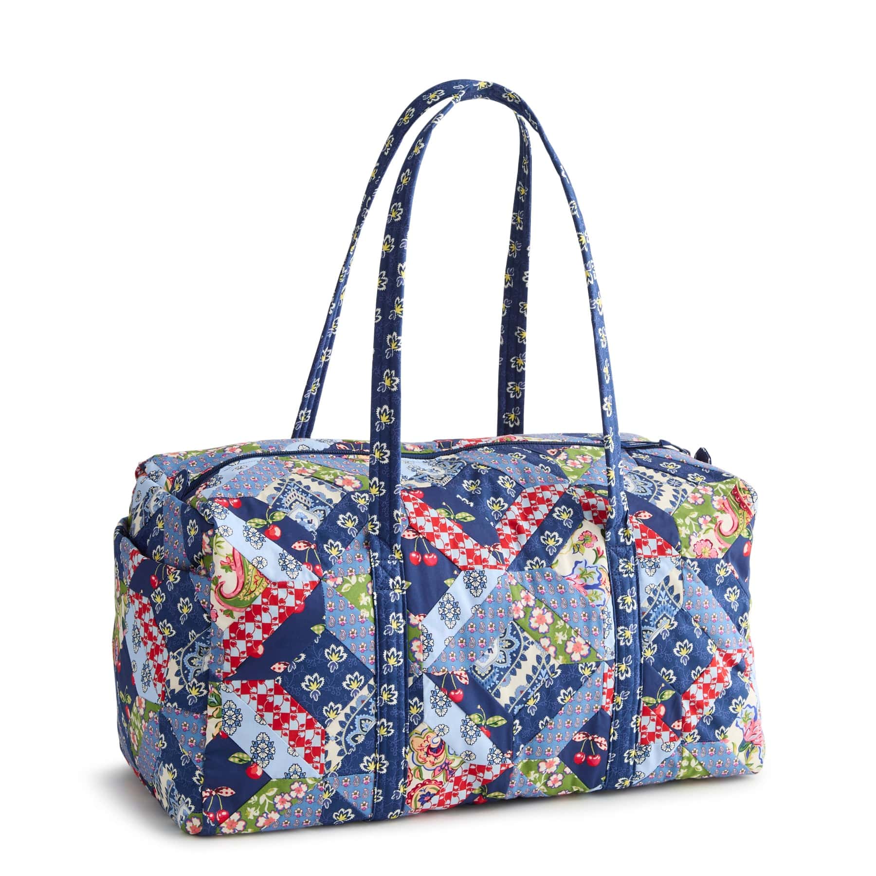 Vera Bradley Large Original Duffel Women in Trellis Patchwork Blue