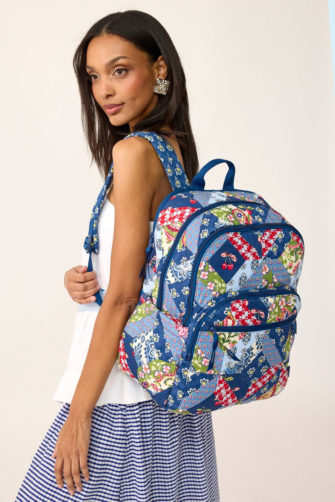 Large Bancroft Backpack - Cotton | Vera Bradley