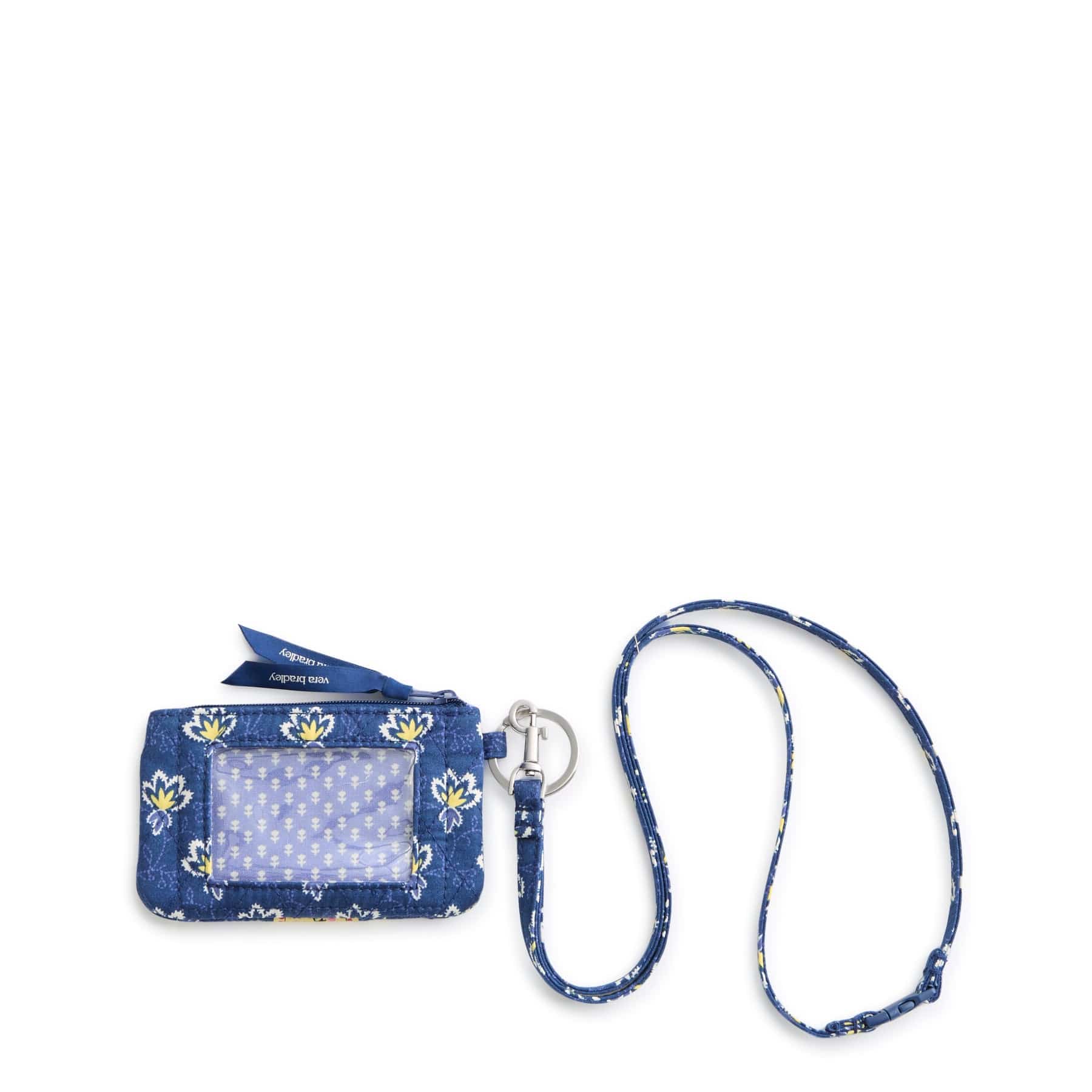 billlie ハルナ サイン ポラロイド ワイド Zip ID Pouch w/Breakaway Lanyard - Cotton | Vera Bradley