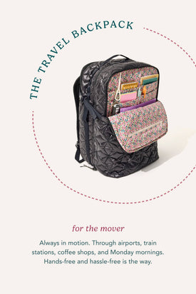 Travel Backpack - Aluminum with Cottage Cream - Image 3