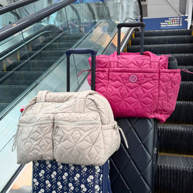 Weekender Travel Bag - Dark Berry with Cashmere Rose - Image 7