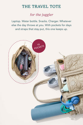 Travel Tote - Aluminum with Cottage Cream - Image 3