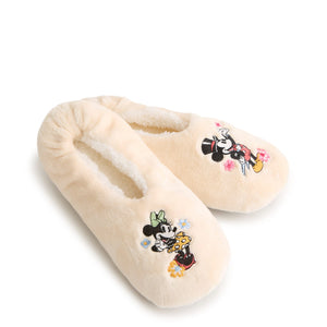 Disney Outlet Soft Fleece Slipper Socks - Mickey & Friends Circus Floral / Medium - Swatch Image