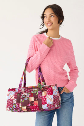 Small Original Duffel - Festive Check Patchwork - Image 2