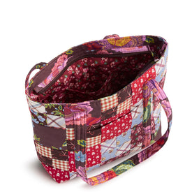 Small Original Vera Tote - Festive Check Patchwork - Image 4