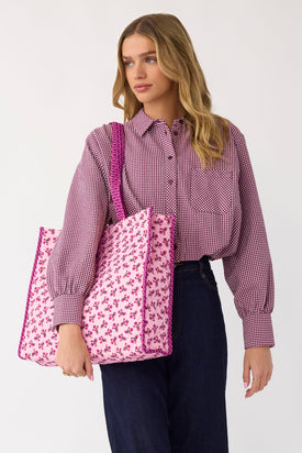 Branning Tote - Melissa Ditsy Pink - Image 2