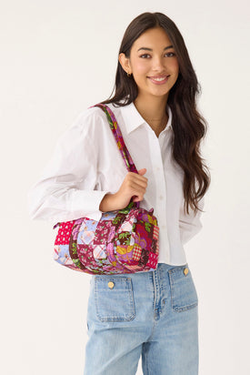 Original 100 Handbag - Festive Check Patchwork - Image 2