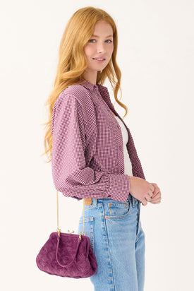 Liliana Clutch - Burgundy - Image 3
