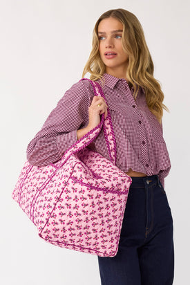 Large Original Duffel - Melissa Ditsy Pink - Image 2
