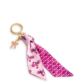 Ribbon Bag Charm - Melissa Ditsy Pink - Image 1