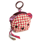 Classic Mini Bear Bag Charm - Festive Check Patchwork - Swatch Image