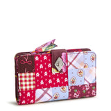 Turnlock Wallet - Festive Check Patchwork - Swatch Image