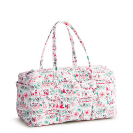 Disney Hallmark Holiday Ever After Large Original Duffel - Holiday Ever After Floral - Image 1