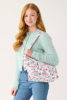 Disney Hallmark Holiday Ever After Small Original Vera Tote - Holiday Ever After Floral - Image 2