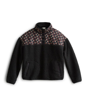 Quarter Snap Sherpa Pullover - Melissa Ditsy / Small - Swatch Image